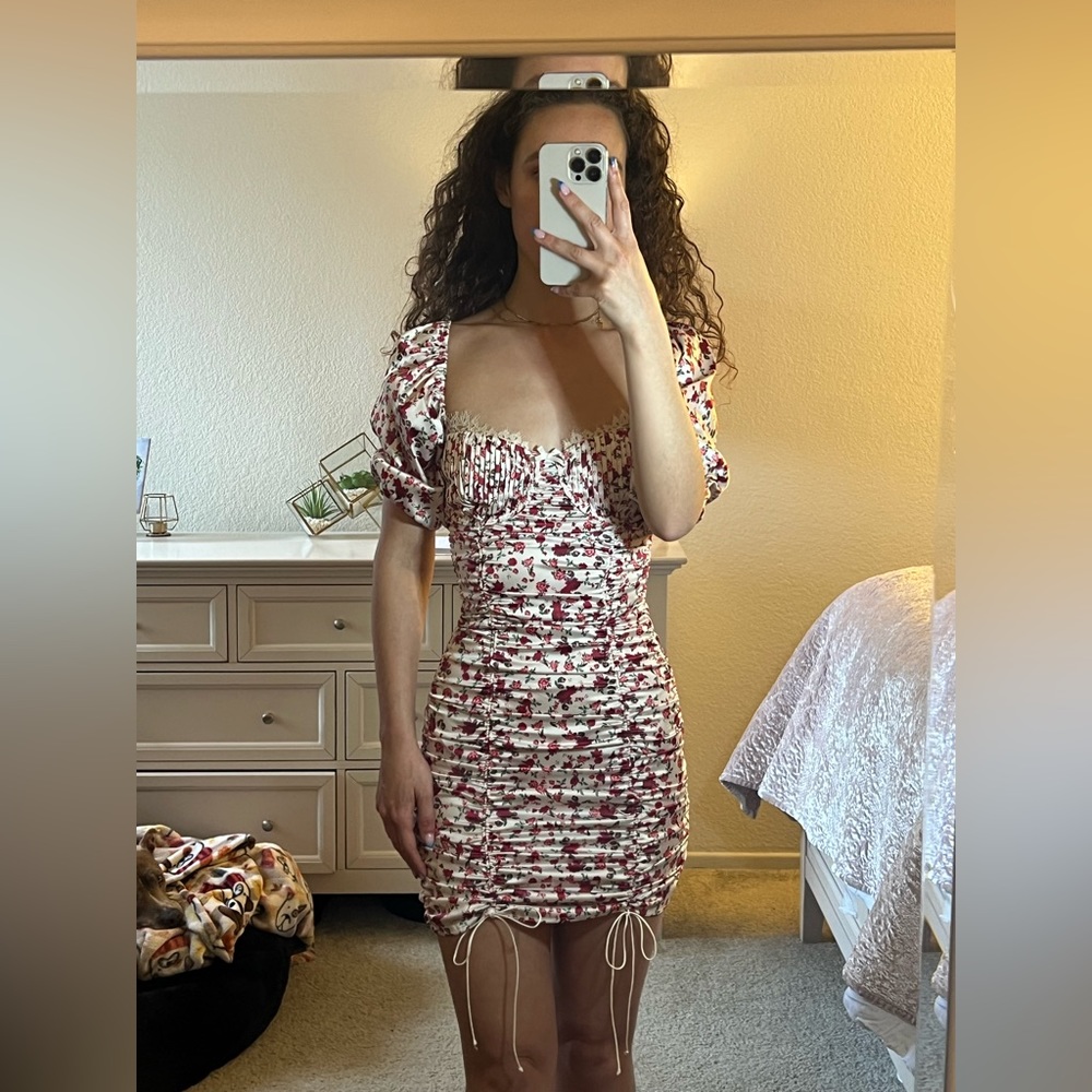 LOVE & LEMONS mini floral dress